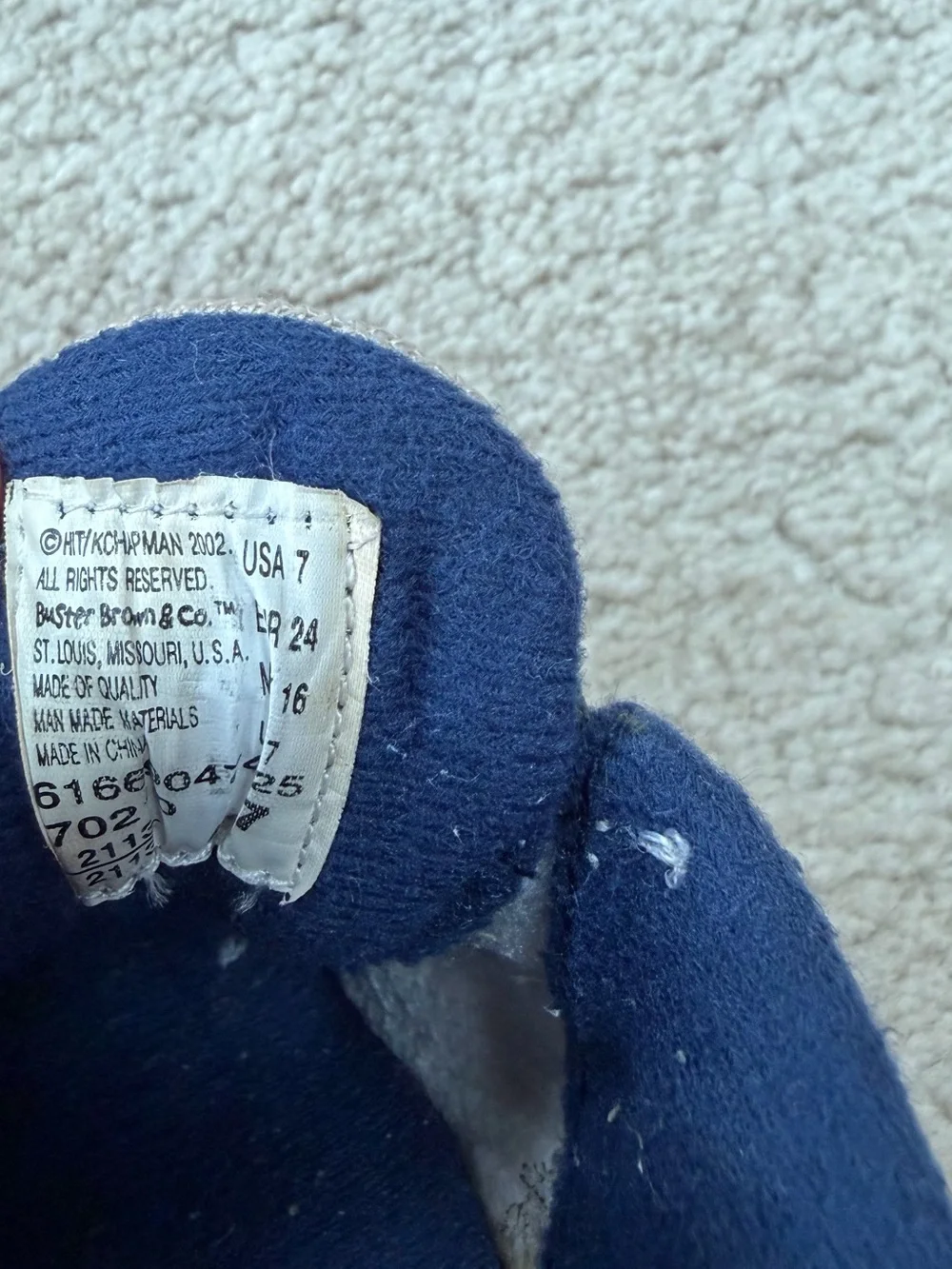 Vintage Y2K Bob The Builder Toddler Size 7 Kids Character Zip Sneakers Shoe 2002